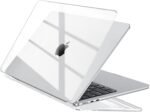EooCoo Compatible with MacBook Air 13 inch M4 M3 M2 2026 2025-2022 Hard Shell Case for Mac Book Air 13.6 inch Case A3240 A3113 A2681 with Touch ID, Hard Plastic Cover - Clear Glass - Imagen 2