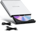 External Aluminum Blu Ray Drive, Compatible with 25G Bluray Discs Read/Write Discs, USB 3.0 and Type C, Portable CD Writer 3D Blu-Ray BD for Laptop - Image 2