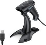 Eyoyo 2D Barcode Scanner, Wired USB, QR Code Scanner with Stand, Hands Free Auto Detection Scanner, Screen Scan Barcode Reader for - Image 2