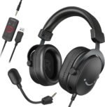 FIFINE Wired Headphones with Microphone, Over Ear Gaming Headset PC PS4 PS5 Xbox Switch with 7.1 Surround Sound, Soft Ear Pads - Image 2