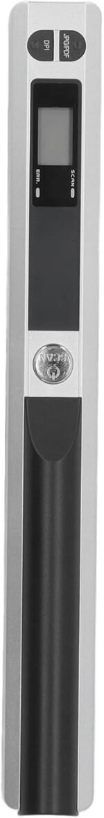 FILFEEL Escáner Portátil de Mano de Alta Resolución 900DPI A4 Documento Foto Recibo Libro Escáner Formato JPEG PDF Dispositivo de Escaneo Rápido para Oficina Hogar Negocios Viajes (Silver) - Imagen 2