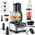 FIMEI Food Processor 1300W, 3 Speeds and Pulse Function, 3.5L Chopper, 1.5L Blender, Grinder, Citrus Juicer, Dough Kneader, Grater, Rotary Disc - Image 2