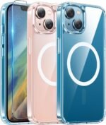 FNTCASE iPhone 13 Case: iPhone 13/14/15/16e Mobile Phone Case Military Magnetic Drop Protection - Rugged and Durable Shockproof Protective Case - 6.1 inch - Imagen 2