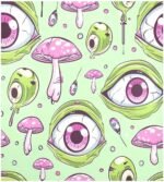 Funny Eyes - Cubierta magnética impermeable para lavavajillas, calcomanía magnética para refrigerador, decoración de gabinete, calcomanías para electrodomésticos para el hogar, cocina, 23 x 26 - Image 2