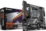 GIGABYTE B550M AORUS Elite Motherboard - AMD Ryzen 5000 Processors, 5+3 Phase VRM, up to 4733MHz DDR4, 1xPCIe 4.0 + 1xPCIe 3.0 M.2, 1GbE LAN, USB 3.2 Gen 1 - Imagen 2