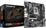 GIGABYTE B760M DS3H GEN5 Motherboard - Supports 14th Gen Intel Core CPUs, 6+2+1 Phase Digital VRM, Up to 5600MHz DDR4, 2 x M.2 PCIe 4.0, LAN 2.5GbE, USB 3.2 Gen2 - Imagen 2