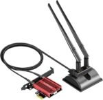 GLOTRENDS Intel BE200NGW WiFi 7 Card with 2 Meters Extension Antenna for Desktop PC, Only Compatible with Windows 11 24H2 or Higher Version (Not Support AMD Motherboard) - Image 2