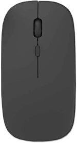 Genérico Wireless Bluetooth Mouse Black - Quiet, Mini, Rechargeable | Bluetooth | Users Electronic Devices | Office, Home - Image 2