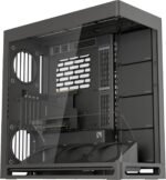 HAVN HS 420 VGPU Dual Chamber ATX Mid Tower PC Case Black | PCIe 5.0 Vertical GPU Kit, 11x 140mm Fans & 3X 420mm Radiator Support, SimpliCable Management, Tempered Glass, PWM Fan Hub - Imagen 2