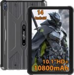 HOTWAV R8 Rugged Tablet – 10.1 Inch HD+ Screen Waterproof Tablet, 12 + 128GB/1TB TF Tablet Android 14, 10800 mAh Tablets Robust, 13MP Camera, Octa-Core/IP68 & IP69K/Dual SIM 4G/WLAN 5/GPS/OTG - Image 2
