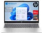 HP 15-fc0241ns - 15.6" FHD Laptop (AMD Ryzen 5-7520U, 16GB RAM, 1TB SSD, AMD Radeon Graphics, Windows 11) Silver and Blue - Spanish QWERTY Keyboard - Imagen 2