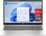 HP 15-fc0243ns - 15.6" FHD Laptop (AMD Ryzen 7-7730U, 32GB RAM, 1TB SSD, AMD Radeon Graphics, Windows 11) Silver and Blue - Spanish QWERTY Keyboard - Image 2