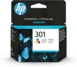 HP 301 CH562EE, Tricolor, Original Ink Cartridge, Compatible with HP DeskJet 1050, 2540, 3050 Inkjet Printers; OfficeJet 2620, 4630; ENVY 4500, 5530 - Imagen 2