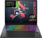 HP OMEN MAX 16-ak0007ns – Gaming Laptop 16" 2.5K WQXGA (Ryzen AI 9 HX 375, 32GB RAM, 1TB, NVIDIA GeForce RTX 5070 TI, Windows 11) Black – Spanish QWERTY Keyboard - Imagen 2