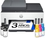 HP Smart Tank 7605 28C02A – A4 Multifunction Printer with Refillable Ink Tank, Colour Printing, Scanner, Copier, Fax, Wi-Fi, Smart App, Black and White - Imagen 2