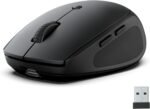 JLab GO Charge Wireless Mouse – Connection via Bluetooth or USB Receiver, Ergonomic Multi-Device, Compatible with Computer/Laptop/Mobile/Tablet, Rechargeable, Travel Design - Image 2