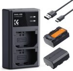 K&F CONCEPT NP-FZ100 2 Pack 2280mAh Battery and Charger Compatible with Sony Camera Sony A7iii, A7iv, FX3, FX30, A6700, A7R, A9, A6600, A7Riii, A7Riv, A7R3, A7C, ZV-E1, ZV-E10ii, A7S3, A9 R & Up - Imagen 2
