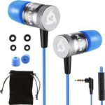 KLIM Fusion Headphones with Microphone for Mobile Phone + 5 Year Warranty + Innovative Memory Foam + 3.5 mm Jack + Compatible with Smartphone, Tablet, Console, PC – New Version – Blue - Imagen 2