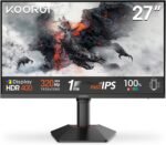 KOORUI G2721E 27" Gaming Monitor, 320Hz, Fast IPS, QHD 1440P, 1ms, Adaptive Sync, Adjustable Lift, VESA Mount, HDMI/DP, Low Blue Light, 99% SRGB - Imagen 2