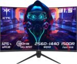 KTC Curved Gaming Monitor 32 Inch, 180Hz, 2K QHD 2560 x 1440 pixels, 1ms, HVA 1500R Frameless, HDR10, FreeSync & G-Sync, Blue Light Reduction Display, DP1.4 180hz, HDMI2.0 144hz, H32S17 - Image 2