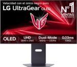 LG 32GX850A-B.AEU Ultragear OLED Gaming Monitor, 32", (3840 x 2160), 165Hz, 0.03ms (GTG), Dual Mode, G-Sync Compatible and FreeSync Premium Pro, Tilt and Height Adjustable, Grayish Purple - Imagen 2