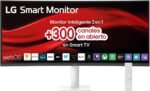 LG 34U601SA-W, Smart Monitor, 34", WQHD Display, 3440x1440, VA Panel, (21:9), webOS24, 300 nits, Remote Control, Tilt, White - Imagen 2
