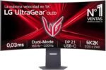 LG 45GX950A-B - Ultragear Gaming Monitor, 44.5", OLED 5K2K (5120 x 2160), 16:9, 165Hz, 0.03ms, G-Sync Compatible and FreeSync Premium Pro, Adjustable Tilt, Gray Purple - Image 2