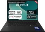 LG gram 14Z90T-G.AD88B Notebook 14 Inches, FHD IPS, Intel Core Ultra7, 32GB RAM, 1TB SSD, Anti-Glare, 1g, Battery up to 30h, Windows 11, Black - Imagen 2