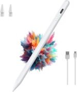 Lápiz Stylus para Tablet - Lápiz táctil recargable con punta fina - 2 puntas de repuesto - Compatible con Apple iPad - iPhone - Samsung Tab - Android - Windows - Alta precisión capacitiva - Image 2