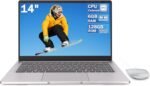 Laptop 14 inch Dual-Core up to 2.6 GHz • 6 GB RAM • 128 GB SSD • UHD Portable • WiFi 5G • Mini-HDMI • Membrane Keyboard • Fanless Design • Silver Colour • Mouse Included - Imagen 2