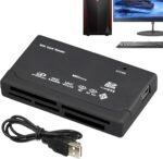 Lector de Tarjetas USB,Adaptador Compacto 6 en 1 para Múltiples Tarjetas,Adaptador para de Memoria | para Transferir Archivos Entre Movil Camara Portatil Y PC En Viajes Al Aire - Imagen 2