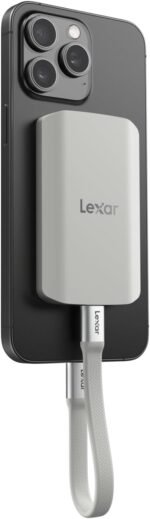 Lexar ES5 Portable SSD 1TB, USB 3.2 Gen2x2 up to 2000 MB/s Read/Write, IP65 Protection, Magsafe SSD for Phone, Supports Photography Apple ProRes 4K (iPhone 15/16) and Galaxy S25 8K - Image 2