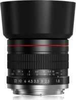 Lightdow E 85mm F1.8 Manual Lens for SONY E-Mount, Mirrorless Camera, Aluminium Body, Manual Focus Lens, Compatible with Sony FE Mount α, α9, A7, A7R, A7S, A6000, ZV-E10, A5100, Nex Series - Imagen 2