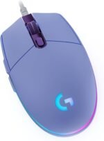 Logitech G G203 LIGHTSYNC Gaming Mouse with Customizable RGB Lighting, 6 Programmable Buttons, 8K Captor for Gaming, Tracking up to 8,000 dpi, Ultra-Light - Purple - Imagen 2