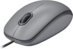 Logitech M110 Wired USB Mouse, Silent Buttons, Comfortable Full-Use Design, Ambidextrous PC/Mac/Laptop - Grey - Imagen 2
