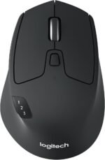 Logitech M720 Triathlon Wireless Mouse, Multi-Device, 2.4 GHz or Bluetooth Unifying Receiver, 1000 dpi, 8 Buttons, 24 Month Battery, Laptop/PC/Mac/iPad OS - Black - Image 2
