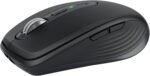 Logitech MX Anywhere 3S Compact Wireless Mouse, Fast Scrolling, 8K dpi, Silent Clicks, Programmable Buttons, USB C, Bluetooth, Windows PC, Linux, Chrome, Mac, Graphite - Imagen 2