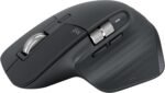Logitech MX Master 3S High Performance Wireless Mouse with Ultra-Fast Scrolling, Ergo, 8000 dpi, Crystal Tracking, Discrete Clicks, Bluetooth, Windows, Linux and Chrome - Graphite - Imagen 2