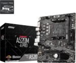 MSI Gaming Motherboard A520M-A Pro (AMD Ryzen 5000, AM4, DDR4, PCIe 3.0, SATA 6Gb/s, M.2, USB 3.2 Gen 1, DVI/HDMI, Micro-ATX) - Imagen 2