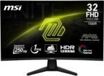 MSI MAG 32C6X Gaming Monitor, 1920x1080 (FHD), 31.5", 16:9, Curve 1500R, Black - Image 2