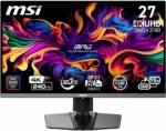 MSI MPG 272URX QD-OLED 26.5" 4K UHD Gaming Monitor – OLED Panel 3840 x 2160 Quantum Dot,EL Gen3, 240Hz / 0.03ms, 99% DCI-P3, ΔE≤2, DisplayHDR True Black 400, KVM, DP 2.1a, HDMI 2.1, USB Type-C - Image 2