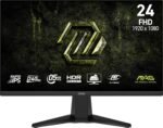 MSI mag 245F X24 Gaming Monitor 24" 1920 x 1080 (FHD), 240 Hz, FreeSync Premium, HDR Support, HDMI, VGA Port, VESA Mount, Tilt, 4-Side 0.5ms Slim Frame, Black - Imagen 2