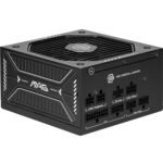 MSI mag A650GLS PCIE5, Power Supply, 650W, 80 Plus Gold, ATX 3.1, PCIe 5.1 GPU Support, 12V-2x6 Native, 12V-2x6 Bicolor Connector, ATX Power Supply, Cables with Embossed Cover - Imagen 2