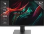 Mars Gaming MV-24, Monitor 24" IPS FHD 120Hz, HDR10 1ms, FreeSync and G-Sync, PC Monitor with Integrated Speakers, 25° Tilt, Low Blue Light and Flicker Free, HDMI + DisplayPort + 3.5mm Jack, Black - Image 2