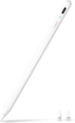 Metapen Pencil A8 for Apple iPad 2018-2025, (2X Faster Charge), Tilt Sensitivity, Pixel Precision, Stylus Pen for iPad 11/10/9/8/7/6th Gen, Pro 12.9/11/13-inch M4, Air 3/4/5/M2/M3, Mini 5/6th, White - Image 2