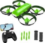 Mini Drone with 1080P HD Camera, RC Quadcopter with App WiFi FPV 3D Flips, Headless Mode, Altitude Stabilization, 3 Speeds Gifts for Beginners and Kids, 2 Batteries - Imagen 2