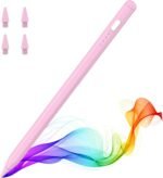 MoKo Pencil for iPad (A16) 11th 10th Gen, Stylus Pen for 2018-2025 Apple iPad 11/10/9/8/7/6/A16, Mini 7/6/5, Air M3/M2 11"/13"/5/4/3, Pro M4 13"/12.9"/11" Tilt Sensitivity, USB-C Fast Charging, Pink - Image 2
