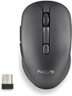NGS EVO Rust Black 2.4GHz Rechargeable Wireless Mouse for Computer/Laptop/MacBook/PC/Mac/iPad/Tablet, Silent Keys, 3 DPI Levels: 800/1200/1600, Designed for Right-Handed, Black - Image 2