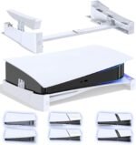 OIVO Soporte PS5/Slim/Pro Horizontal para Consola Playstation 5, PS5 Soporte Horizontal, Soporte PS5 Acostado, Soporte Horizontal P5 con Tornillo, Accesorios Playstation 5 - Imagen 2