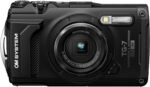 OM SYSTEM Tough TG-7 Camera, 12 MP, Water and Shock Resistant, Underwater and Macro Shooting Modes, 4K Video, 4X Angular Zoom (successor to the Olympus TG-6), Black - Imagen 2